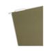 Recycled Hanging File Folder With Tab 1/5-Cut Adjustable Tab Letter Size Standard Green 25 Per Box (65001)