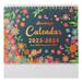 Small Desk Calendar 8.3 X 8.1 Monthly Desktop Calendar Delicate Calendar from 2023 to 2024 Stand Calendar for Home Office School ( Dark Blue )