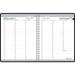 2024 weekly planner calendar professional black cover 8.5 x 11 inches january - december (hod27202-24)