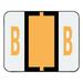 Smead BCCR Bar-Style Color-Coded Alphabetic Label B Label Roll Light Orange 500 labels per Roll (67072)