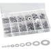 Stainless Steel Flat Washer Washer Assortment Kit Large Small Washers M2 / 2.5 / 3/4/5/6/8/10/12 - Metal Washers with Plastic Box for DIY Mechanical gticphyj648