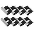 8 Pcs Mirrors Mirror Hooks for Wall Mounting Mirror Frame Kit for Bathroom Mirror Brackets Glass Bracket Buckle Picture Mirror 304 Stainless Steel