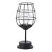 FAGUANGAO Industrial Table Lamp Small Touch Control 3 Way Dimmable Edison Lamp Vintage Iron Cage Desk Lamp Retro Steampunk E26 Nightstand Lamp for Bedroom Office(LED Bulb Included) gticphyj1787