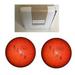 BuyBocceBalls New Listing - (4 3/4 inch- 3lbs. 6 oz.) Pack of 2 EPCO Duckpin Bowling Balls- Neon Speckled - Orange