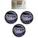 BuyBocceBalls New Listing - (4 3/4 inch- 3lbs. 8 oz.) Pack of 3 EPCO Duckpin Bowling Balls - Marbleized - Purple Grey & White