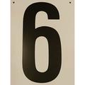 Har-Tru Tennis Bocce Golf Court Accessories - Tennis Court Numbers 10 x12 Hard Plastic - Court #6