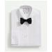 Brooks Brothers Men's X Thomas Mason Cotton-Linen English Collar, Pleat Front Tuxedo Shirt | White | Size 14½ 32