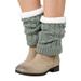 SZXZYGS Yoga Socks Knee Warmers and Leg Warmers Knitted and Thickened Wool Warm Boots and Warmers