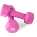 Color Neoprene Dumbbells/Hand Weights With Non-Slip Grip & Hexagon Shape For Home Gym Equipment Workouts Strength Training Weights For Women & Men - Sold In Pairs