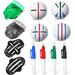 8pcs Golf Ball Marker Liner Drawing Golf Ball Marker 4 Golf Ball Marker Stencil