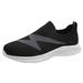 eczipvz Womens Tennis Shoes Women s Slip-on Loafers Shoes Sneakers Casual Comfort Fashion Skate Black