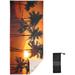 GZHJMY Palm Tree Sunset Oversized Beach Towel Super Absorbent Sand Free Travel Bath Towel with Mesh Bag for Beach Swimming Camping 30 x 60 Inch