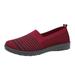 eczipvz Tennis Shoes Womens Women s Slip On Walking ShoesLightweight Breathable Mesh Casual Sneakers Red