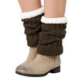 SZXZYGS Yoga Socks Knee Warmers and Leg Warmers Knitted and Thickened Wool Warm Boots and Warmers