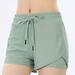 Munlar Womens Shorts Drawstring Green Athletic Casual Shorts for Women