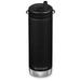 Klean Kanteen TKWide Insulated Water Bottle with Twist Cap - Stainless Steel Water Bottle - 16 Oz Black