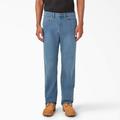 Dickies Men's Flex Regular Fit 5-Pocket Jeans - Light Denim Wash Size 42 32 (DD605)