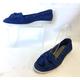 Dune Head Over Heels Lulah Royal Blue Suede Flat Size Uk 3