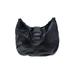 Vera Pelle Leather Shoulder Bag: Black Solid Bags