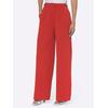 Bundfaltenhose HEINE, Damen, Gr. 42, Normalgrößen, rot, 69% Polyester, 23% Viskose, 8% Elasthan, unifarben, lang, Hosen