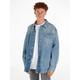 Outdoorhemd TOMMY JEANS "AIDEN OVERSHIRT AH7017" Gr. S, N-Gr, blau (denim light) Herren Hemden Oberhemden