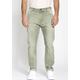 Loose-fit-Jeans GANG "94ALESSIO" Gr. 32, Länge 30, grün (washed down) Herren Jeans Loose Fit