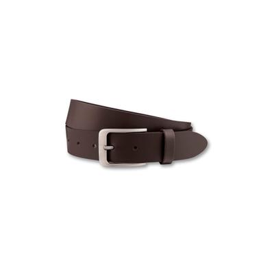 Ledergürtel BERND GÖTZ, Damen, Gr. 85, braun (mocca), Rindsleder, unifarben, casual, Gürtel, mit silberfarbener Schließe Image