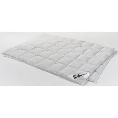 Daunenbettdecke FJÖDUR "Fleur", weiß, B:240cm L:220cm, Bezug: 100% Baumwolle. Füllung: 90% Daunen, 10% Federn, Bettdecken, Bettdecken 135 x 200 cm und in vielen weiteren Größen erhältlich. Image