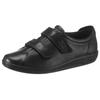 Klettschuh ECCO "SOFT 2.0", Damen, Gr. 41, schwarz, Leder, sportlich, Schuhe, Halbschuh, Freizeitschuh mit Klettverschlüssen