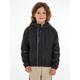 Winterjacke CALVIN KLEIN JEANS "NYLON TAPE WINDBREAKER" Gr. 6 (116), schwarz (ck black) Jungen Jacken Winterjacken