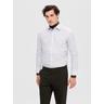 Langarmhemd SELECTED HOMME ""SLHSLIMSOHO-DETAIL SHIRT LS NOOS"" Gr. XL, N-Gr, weiß (weiß 1) Herren Hemden