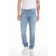 Straight-Jeans REPLAY "GROVER" Gr. 30, Länge 30, blau (blue light 606) Herren Jeans Straight Fit