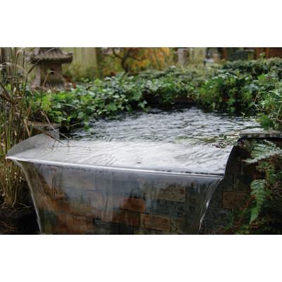 Wasserfall UBBINK "Brisbane", silber (silberfarben), Edelstahl, Wasserspiele Image