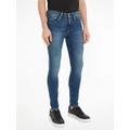 Skinny-fit-Jeans CALVIN KLEIN JEANS "SKINNY" Gr. 31, Länge 34, blau (denim dark) Herren Jeans Skinny-Jeans