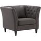 Sessel ATLANTIC HOME COLLECTION Gr. Struktur grob, B/H/T: 106 cm x 85 cm x 89 cm, braun Chesterfield Sessel