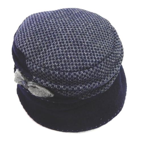 Strohhut CHAPLINO Gr. 58, blau (dunkelblau) Damen Hüte Strohhüte