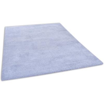 Hochflor-Teppich TOM TAILOR HOME "Shaggy Teppich Cozy" Teppiche Gr. B: 190cm, 25mm, L: 290cm, blau (hellblau) Uni Farben, auch in Pastell ideal im Wohnzimmer & Schlafzimmer