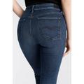 Skinny-fit-Jeans REPLAY "Luzien" Gr. 31, Länge 28, blau (darkblue) Damen Jeans 5-Pocket-Jeans Röhrenjeans