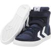 Sneaker HUMMEL "SLIMMER STADIL HIGH JR", Gr. 30, blau, Textil, Leder, sportlich, Schuhe
