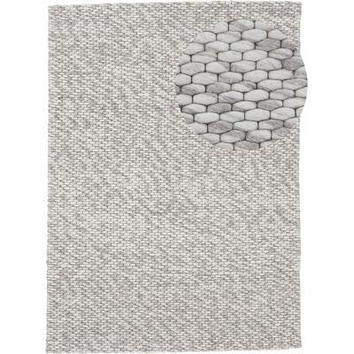 Wollteppich CARPETFINE "Sina, auch als Läufer", braun (hellbraun), B:240cm H:14mm L:340cm, Wolle, Teppiche, Handweb Teppich, reine Wolle, meliert, handgewebt, weich & kuschelig Image