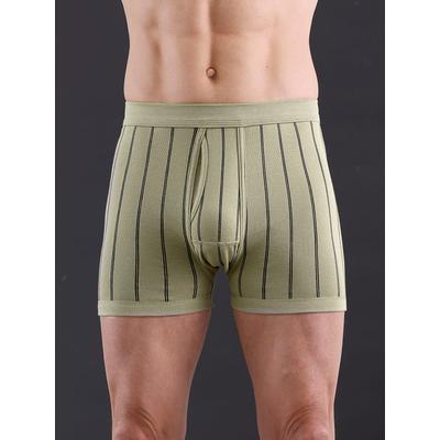 Schlüpfer WÄSCHEPUR, Herren, Gr. 6, grün (khaki, gestreift), 75% Baumwolle, 25% Polyester, Unterhosen Image
