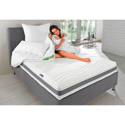 Kaltschaummatratze FAN "Punktoflex de Luxe KS, Matratze in 90x200 cm, 140x200 cm" Gr. 2, weiß, B:80cm H:22cm L:200cm, Bezug: 100% Polyester, Matratzen, 7-Zonen-Luxus-Kaltschaum-Matratze, Greenfirst-Veredelung gegen Milben Image