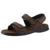 Sandale JOSEF SEIBEL "Rafe", Herren, Gr. 41, braun (braun, schwarz), Nubukleder, sportlich, Schuhe, Sommerschuh, Klettschuh, Freizeitsandale, mit Lederdecksohle