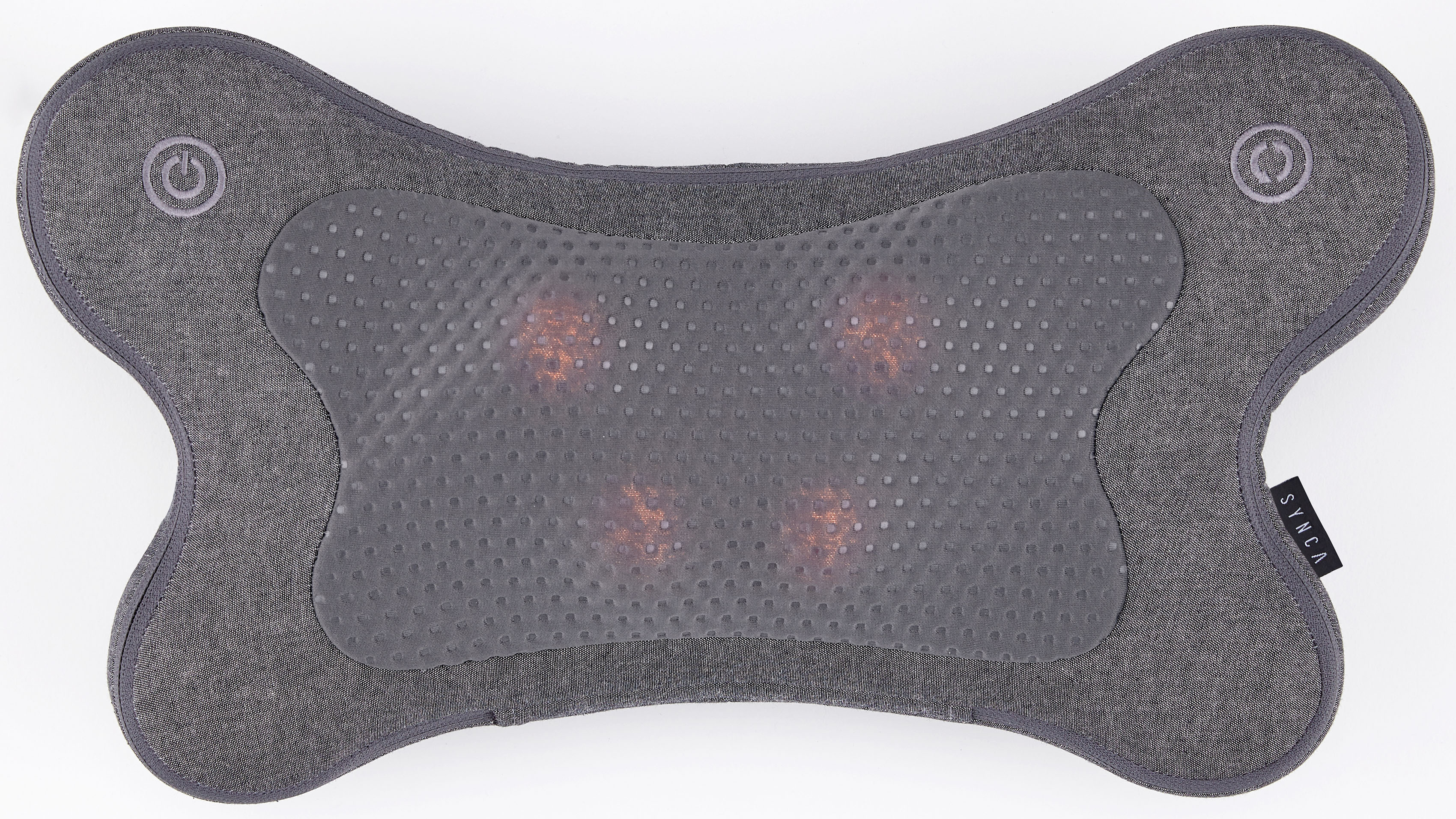 Massagekissen SYNCA "iPuffy", grau (hellgrau), MassagegeräteB:46cm H:25cm T:12,5cm, B:46cm H:25cm T:12,5cm Image