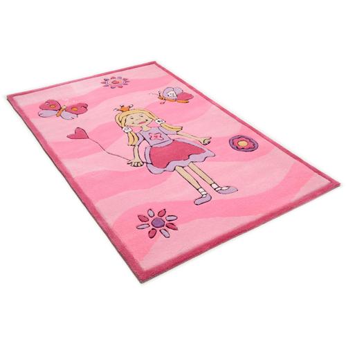 "Kinderteppich THEKO ""Maui 3035"" Teppiche Gr. B/L: 100 cm x 160 cm, 14 mm, 1 St., rosa (rosé) Kinder Kinderzimmerteppiche"