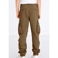 Cargohose NAME IT "NKMRYAN CARGO R TWI PANT 2222-BA NOOS" Gr. 122, N-Gr, braun (kangaroo) Jungen Hosen Cargohosen