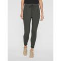 Jogger Pants VERO MODA "VMEVA MR LOOSE STRING PANT GA NOOS" Gr. XS, Länge 32, grün (peat) Damen Hosen Joggpants Track Pants