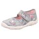 Hausschuh SUPERFIT "BONNY WMS: Mittel" Gr. 36, grau (hellgrau einhorn) Kinder Schuhe Hausschuhe