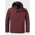 Doppeljacke SCHÖFFEL "3in1 Jacket Partinello M" Gr. 48, rot (2965, rot) Herren Jacken Doppeljacken