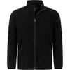 Fleecejacke DEPROC ACTIVE "KIRKVALE II MEN", Herren, Gr. S, schwarz, 100% Polyester, casual, bequem, Langarm gerader Abschluss mit Gummizug, Jacken, weiche Fleecejacke in traditioneller Optik
